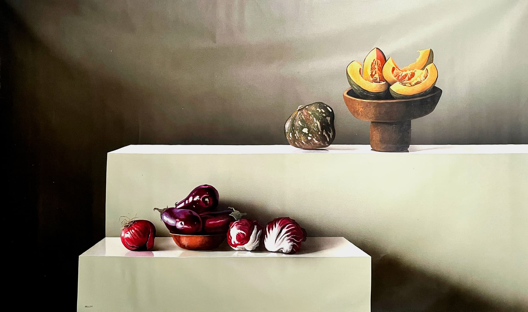 Trono de Zapallos y su corte